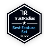 TrustRadius ベスト機能セット バッジ