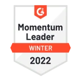 Badge de leader du classement Momentum de G2